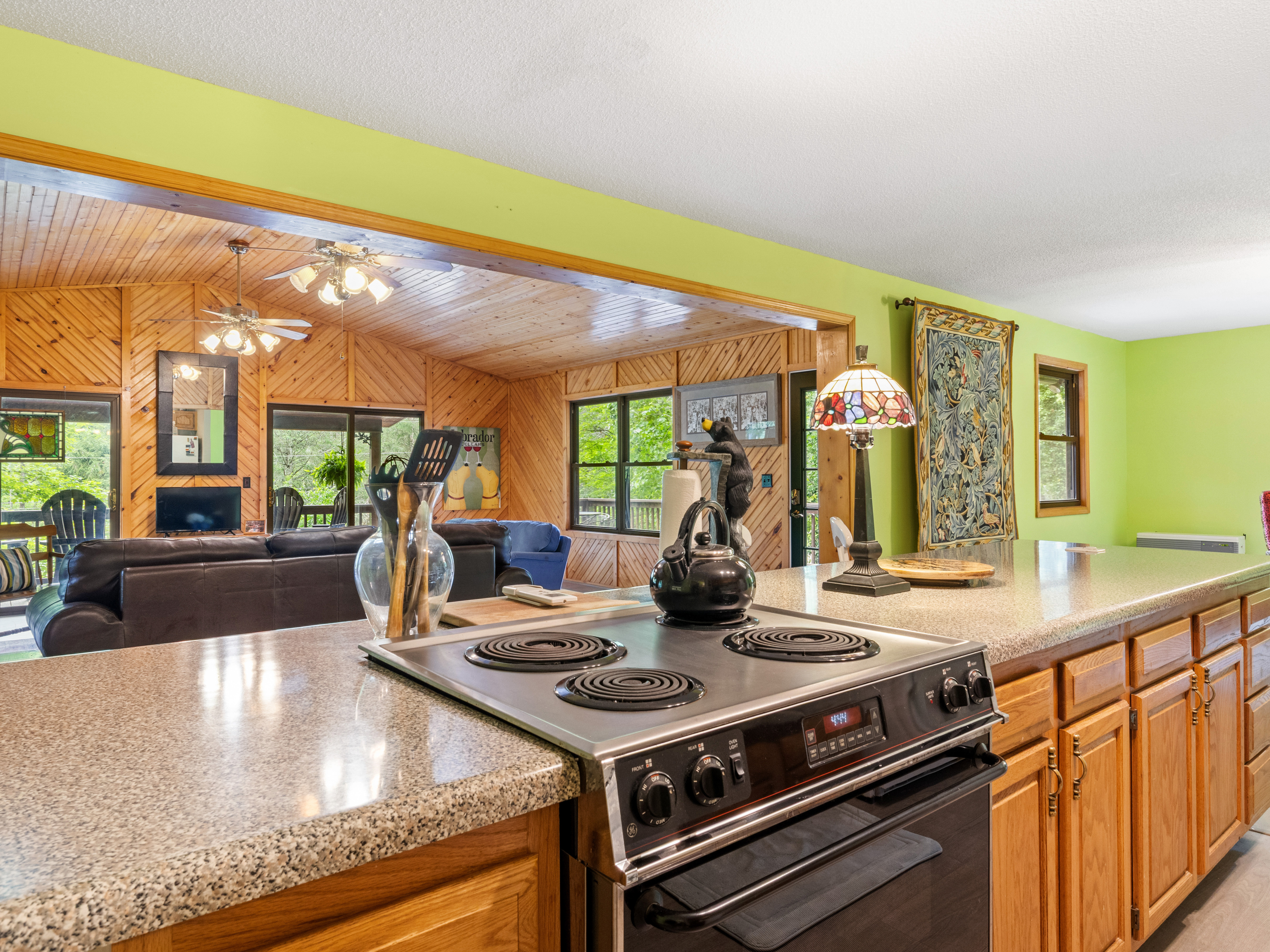 Aerial drone photo of a property