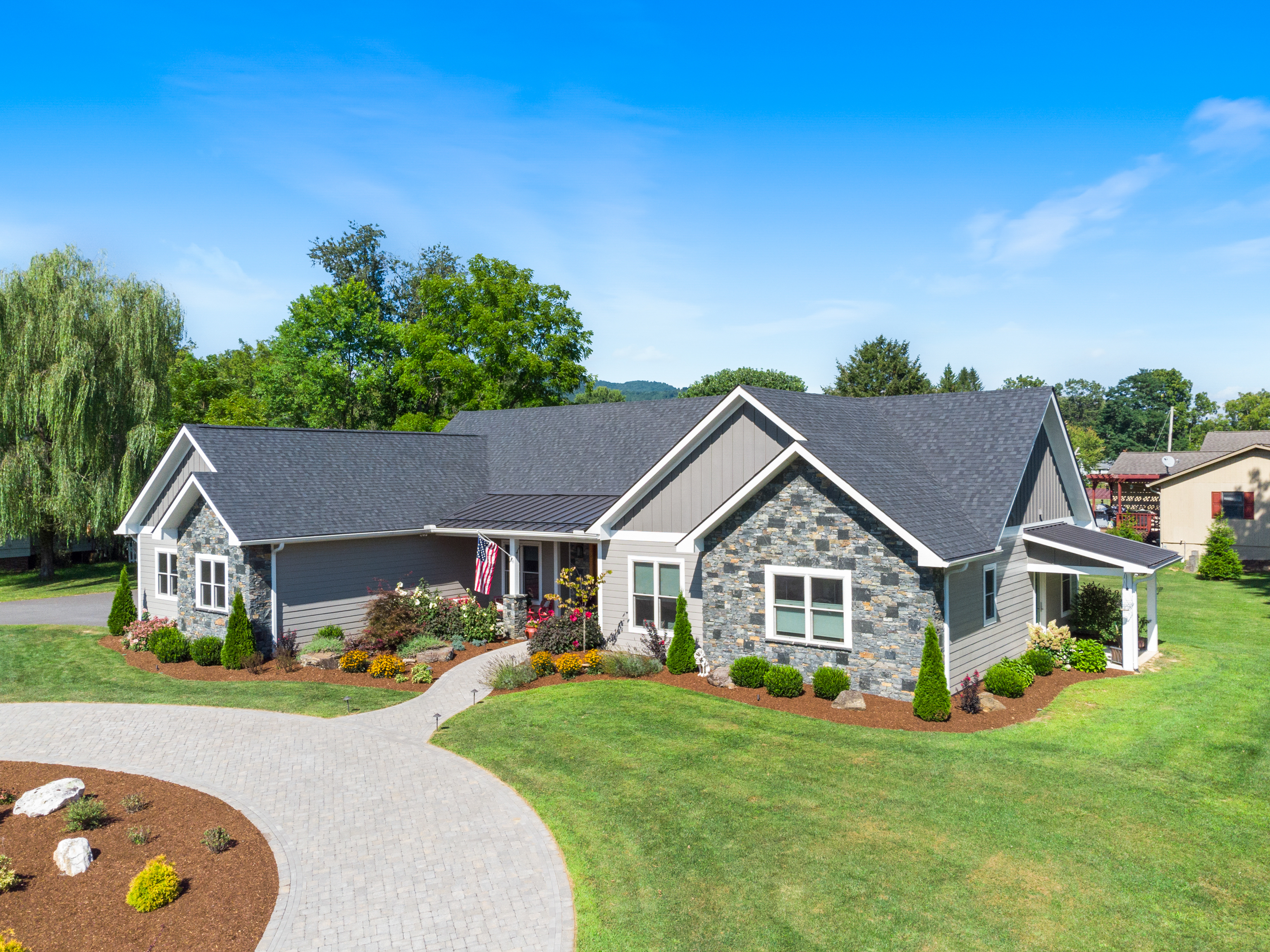 Exterior of a home, professionally photographed
